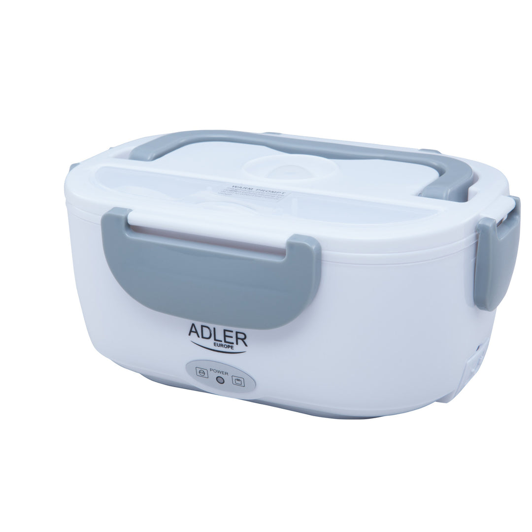 LUNCHBOX fűtött elektromos ADLER LUNCH BOX élelmiszer tálca szürke termosz konténer - az egyszerű és gyors élelmiszer-melegítéshez