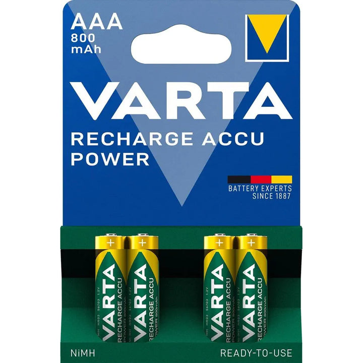 4x akkumulátorsapka Varta Ready2use R03 AAA 800mAh NiMH