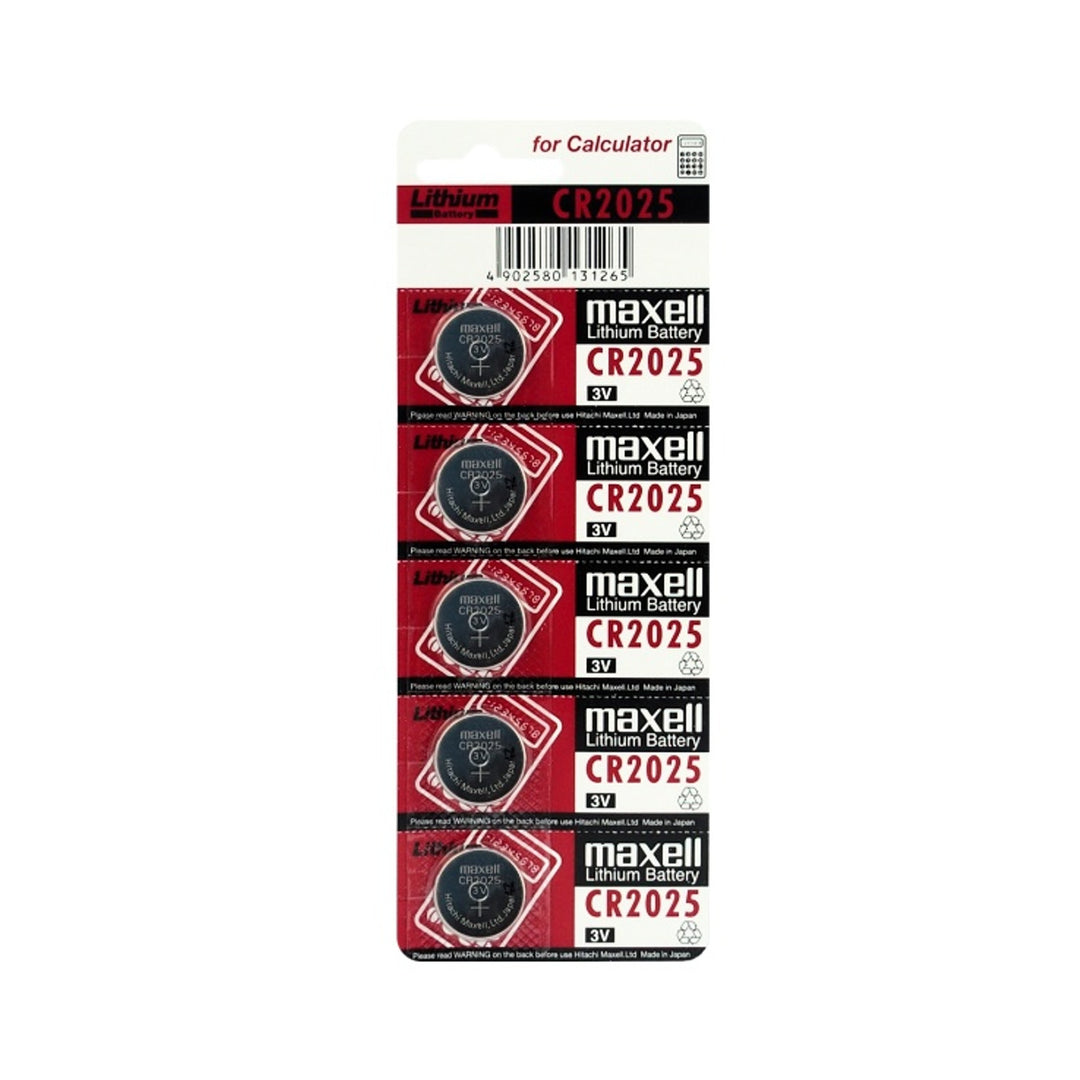 5x lítium akkumulátor Maxell CR2025 DL2025 E-CR2025 SB-T14 280-205