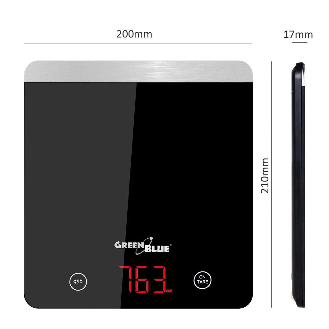 Digitális konyhai konyha GB171 mérlegek fekete