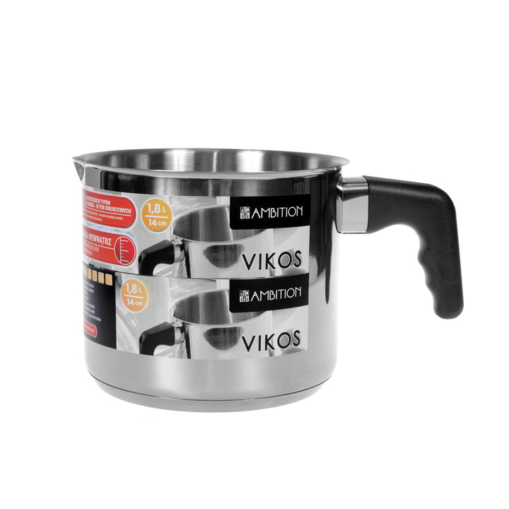 Rozsdamentes acél tejjel, fogantyúval Ambition Vikos 1,8 l