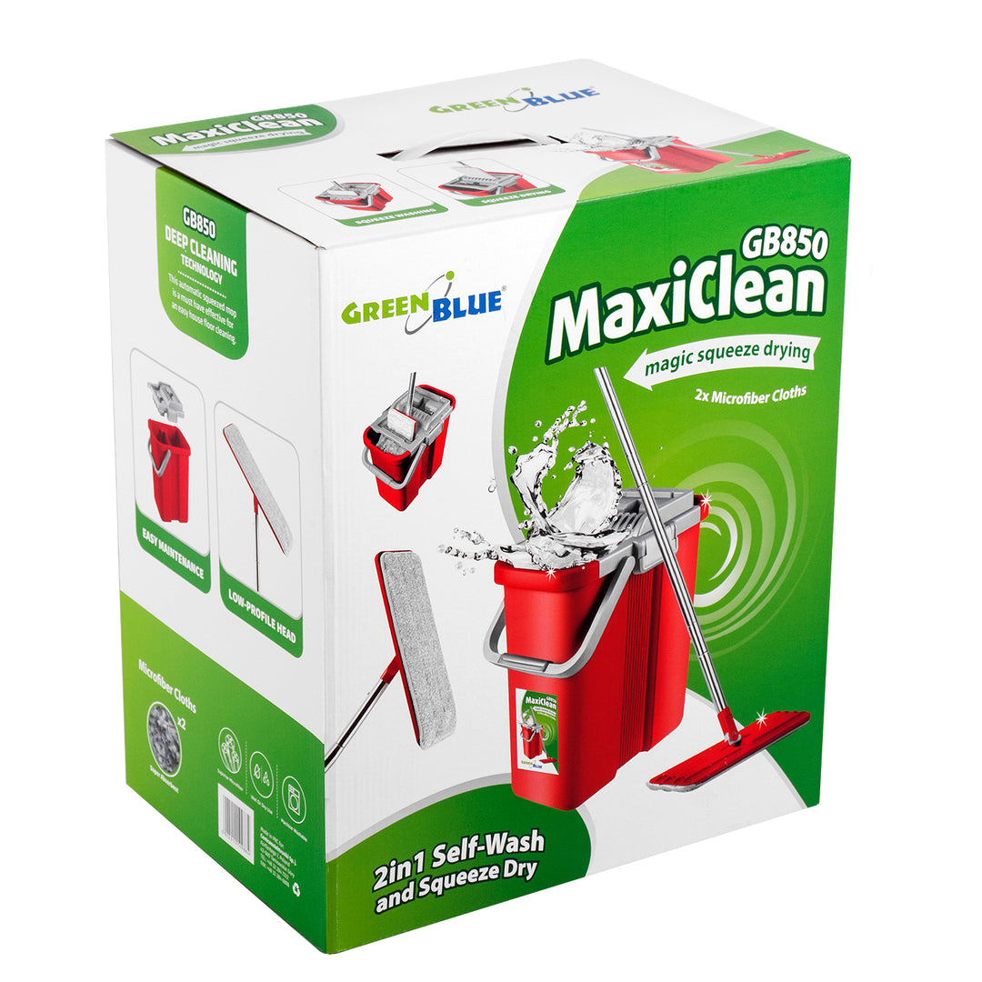 Lapos mop ráncokkal + két darab mikroszálas HQ GreenBlue Maxiclean GB850