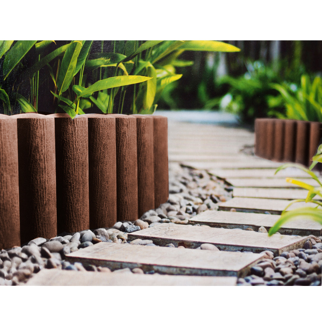 Cellfast Garden Lawn Edge Border Palisade Fából készült műanyag