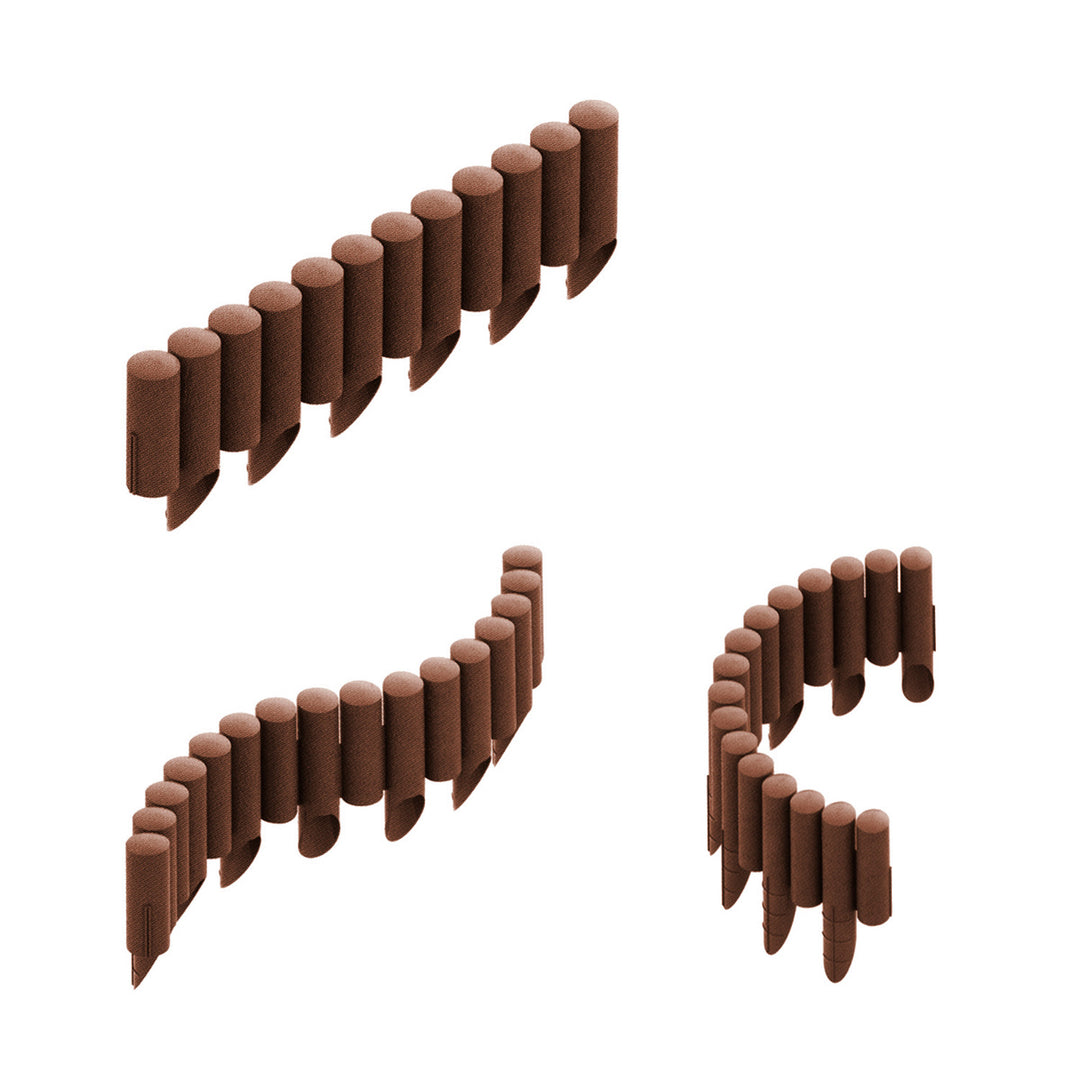 Cellfast Garden Lawn Edge Border Palisade Fából készült műanyag