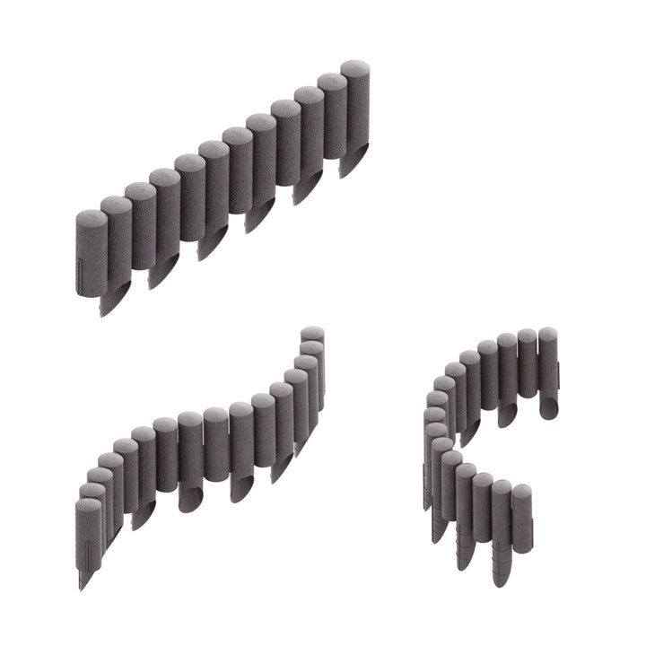 Cellfast Garden Lawn Edge Border Palisade Fából készült műanyag
