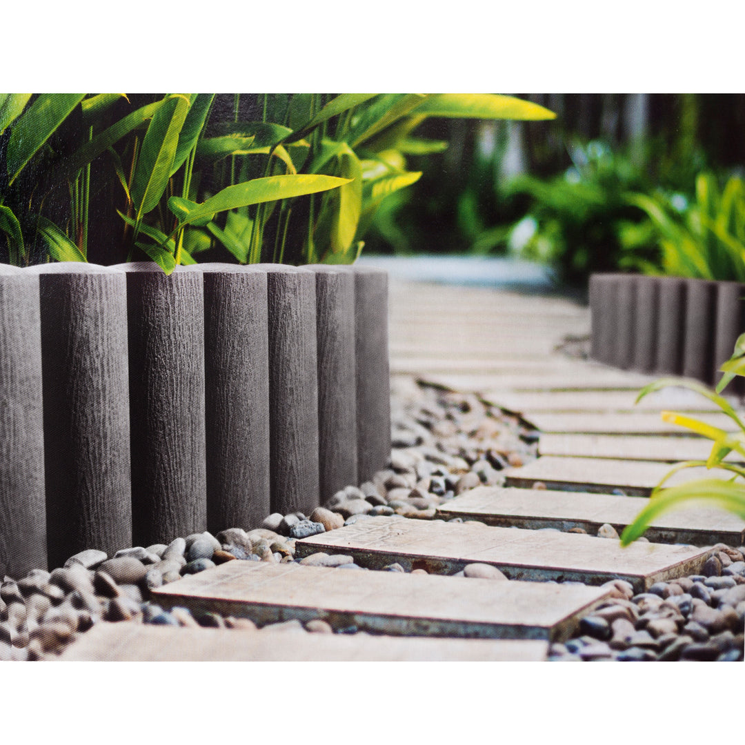 Cellfast Garden Lawn Edge Border Palisade Fából készült műanyag