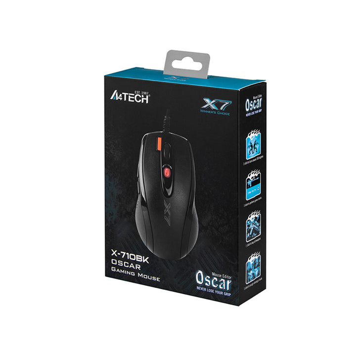 X710 XGame Extra Fire 2000DPI A4Tech egér fekete Oscar