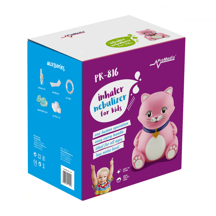 GYERMEKEK NEM BUMPER INHALÁTOR macska Promedix készlet PR-816 cat