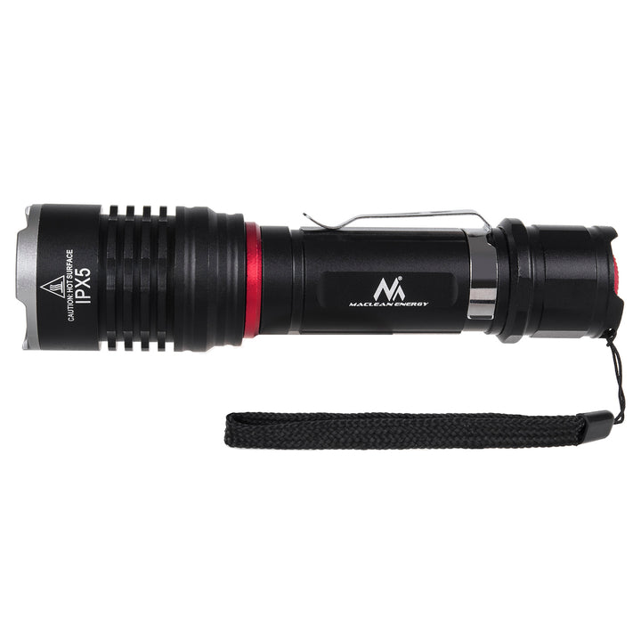 Cree 800 lumenes LED-es zseblámpa Maclean Energy MCE220 + töltő + kerékpártartó