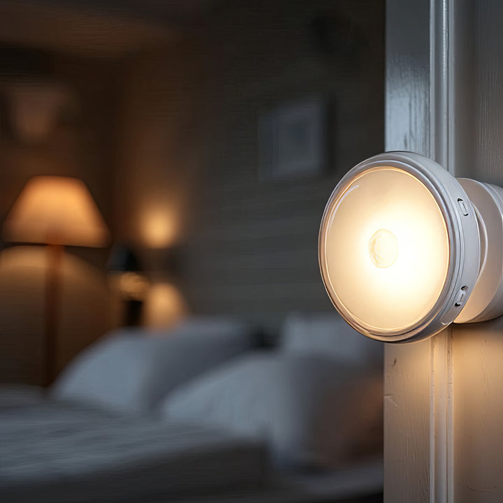 Lámpa 11 LED-es mozgásérzékelő lámpa elemes mágnessel