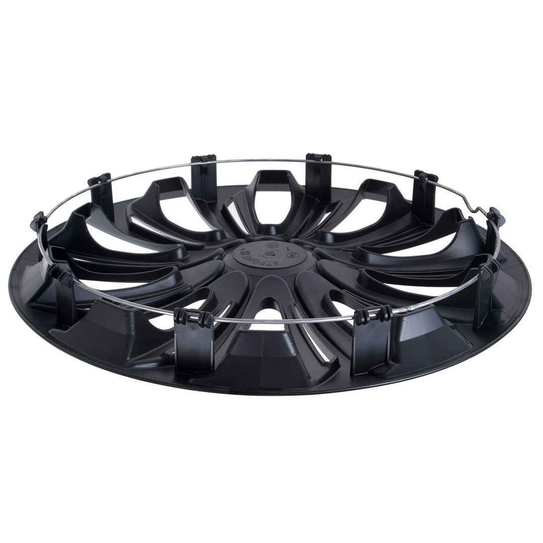 4 kerékhüvelykészlet 14 "STRONG matt matt fekete