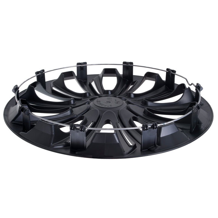 16 "STRONG sapka fekete matt Alkalmazás: STEEL KERÉKEK 16 hüvelyk