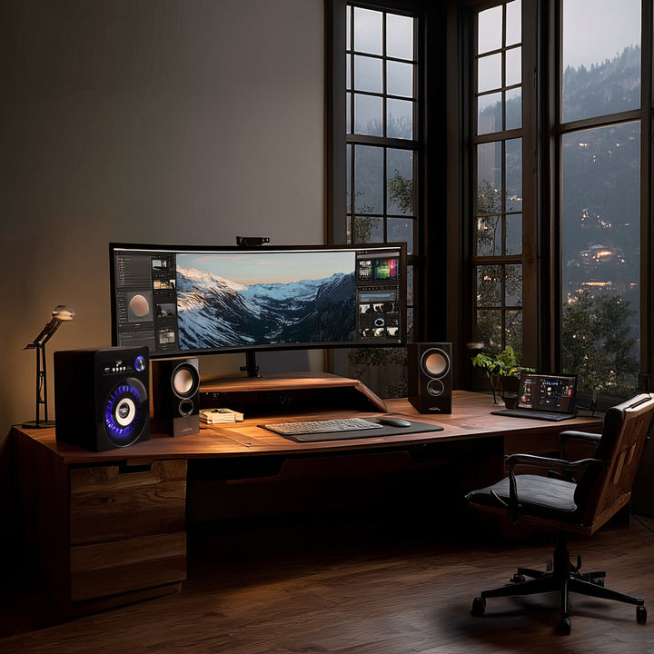 Bluetooth 2.1 hangszórókészlet Audiocore AC910 FM rádió, TF kártya bemenet, AUX, USB tápegység