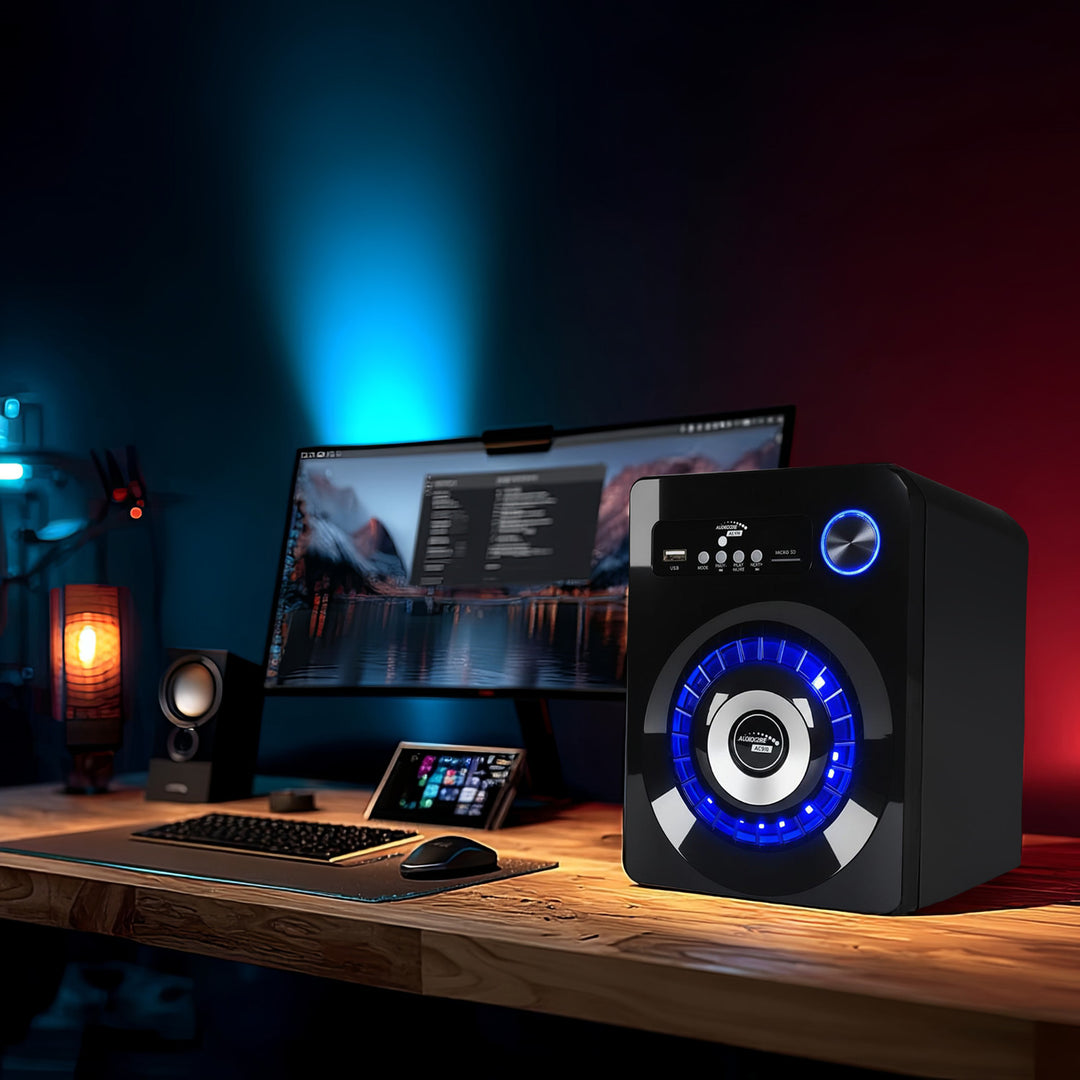 Bluetooth 2.1 hangszórókészlet Audiocore AC910 FM rádió, TF kártya bemenet, AUX, USB tápegység