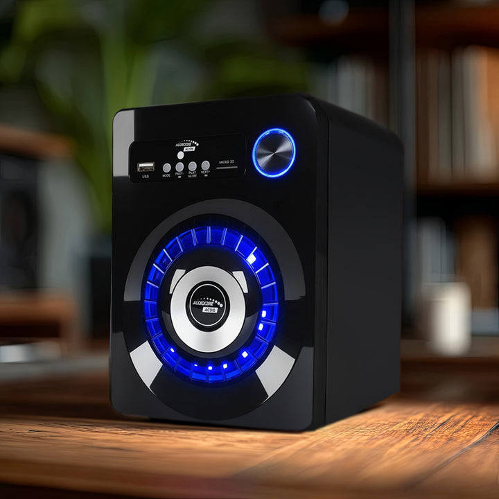 Bluetooth 2.1 hangszórókészlet Audiocore AC910 FM rádió, TF kártya bemenet, AUX, USB tápegység