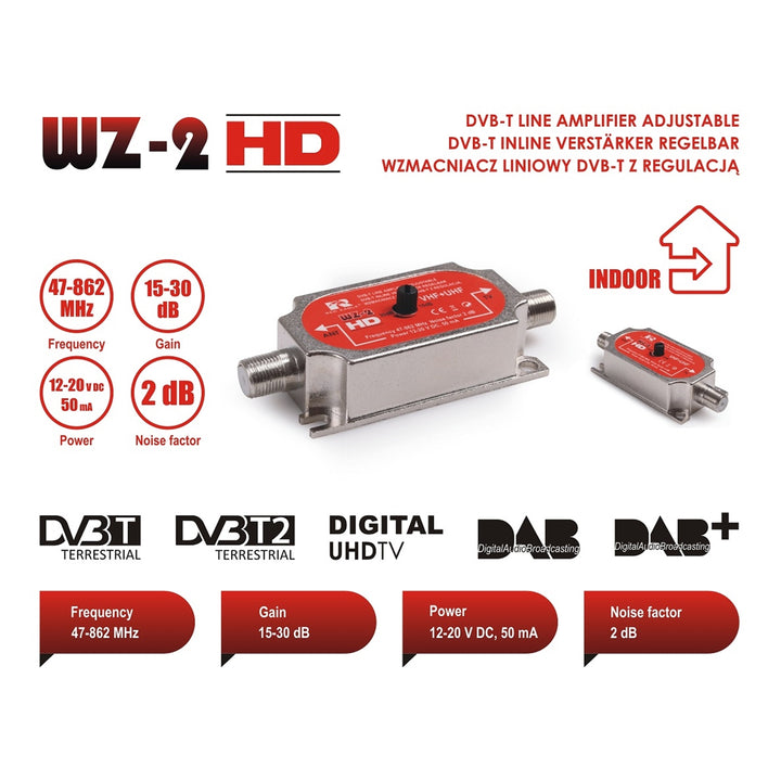 Red Eagle WZ-2 állítható lineáris antennaerősítő