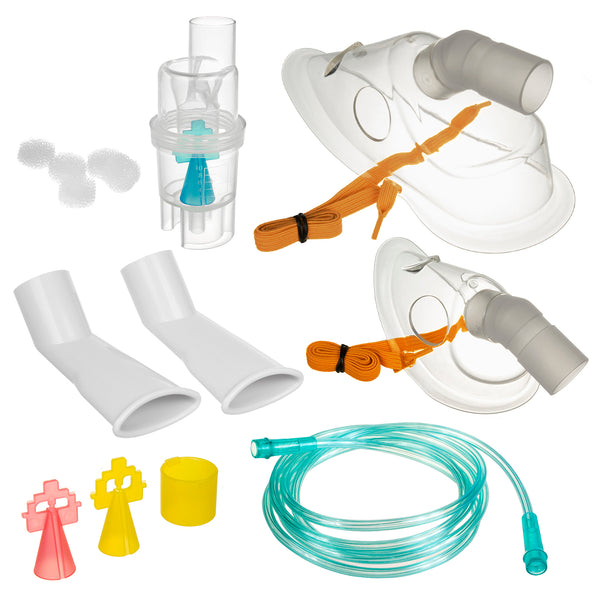 Little Doctor LD-SET3 inhalációs készlet, maszkok, porlasztó, csövek, szűrők, orrszívócsúcsok