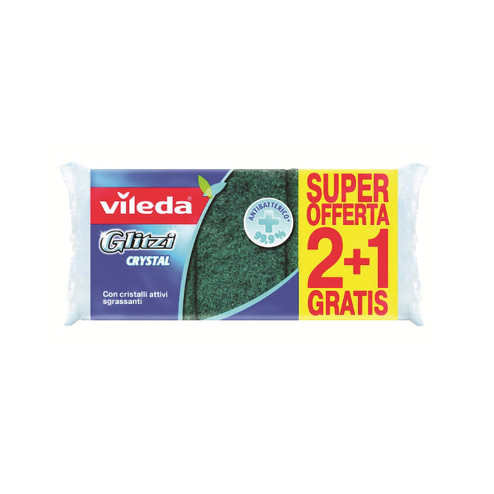 Konyhai mosogatók 3 db Vileda Glitzi Crystal 2 + 1