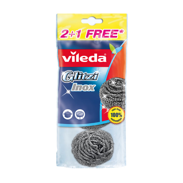 Vileda Glitzi spirál INOX rozsdamentes acél súroló 3 db