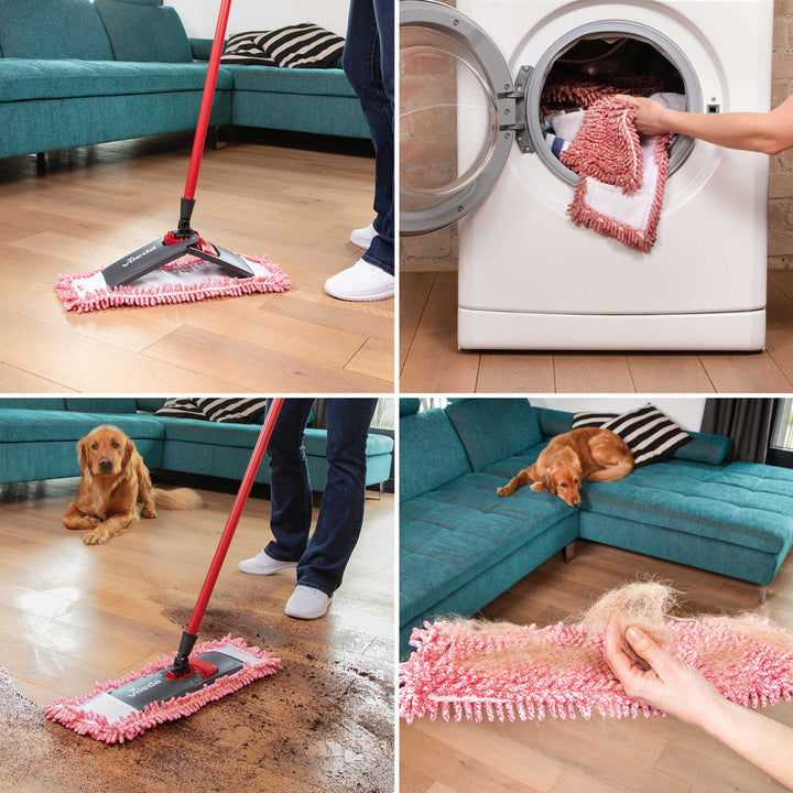 Vileda Mop lapos padlók Chenille 3D vízszintes rúddal