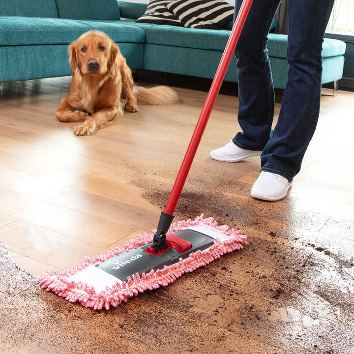 Vileda Mop lapos padlók Chenille 3D vízszintes rúddal