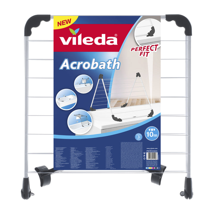 Fürdőszobai szárító Vileda Acrobath állítható csatlakozások