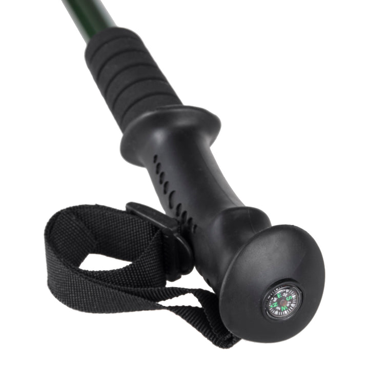 65–135 cm-es, teleszkópos, zöld alumínium nordic walking botok
