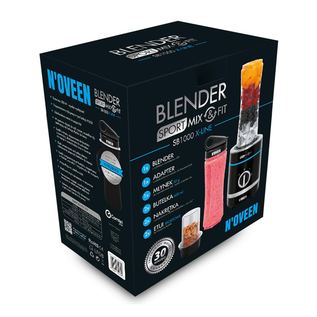 Turmixgép Noveen Sport Mix & Fit SB1000 Xline 300W Akcesoria