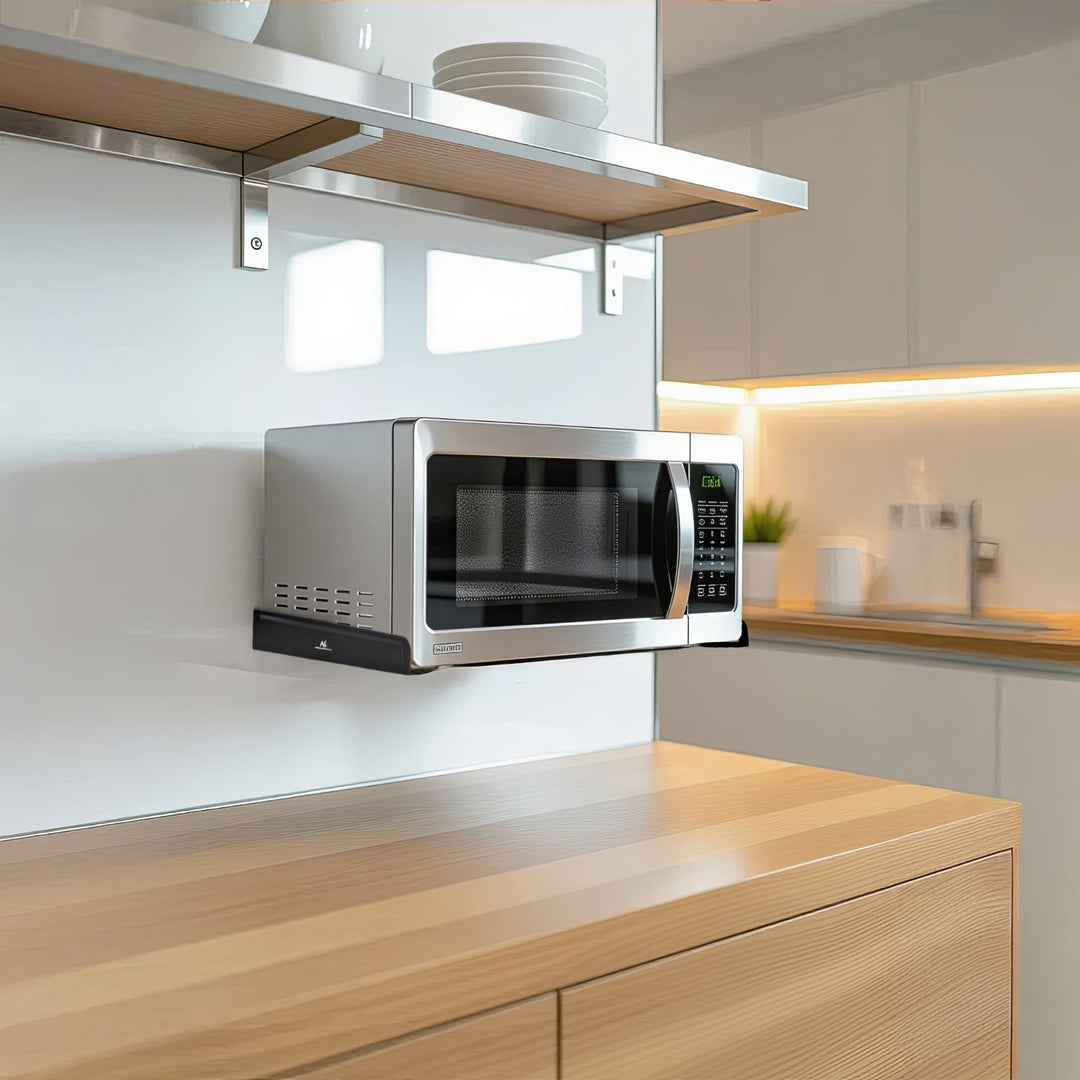 Mikrohullámú sütő tartó Maclean MC-807 fekete 35 kg-ig