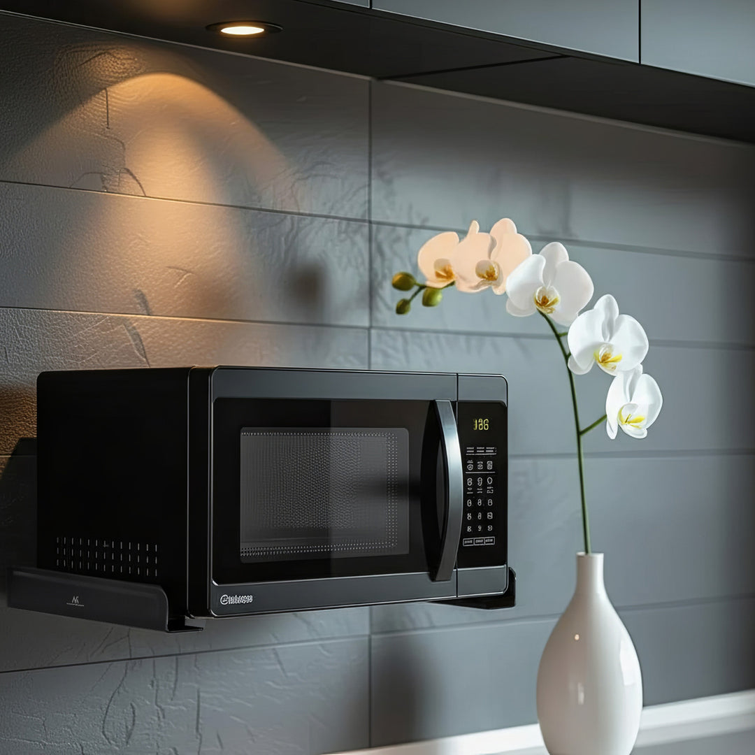 Mikrohullámú sütő tartó Maclean MC-807 fekete 35 kg-ig