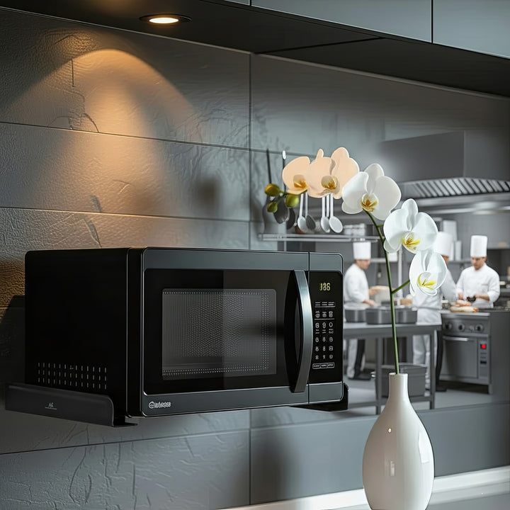 Mikrohullámú sütő tartó Maclean MC-807 fekete 35 kg-ig