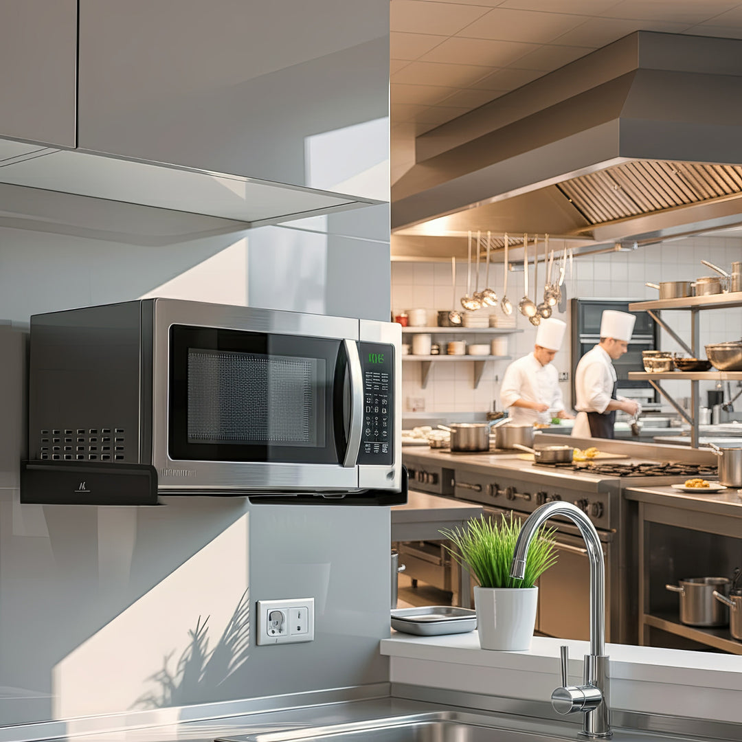 Mikrohullámú sütő tartó Maclean MC-807 fekete 35 kg-ig