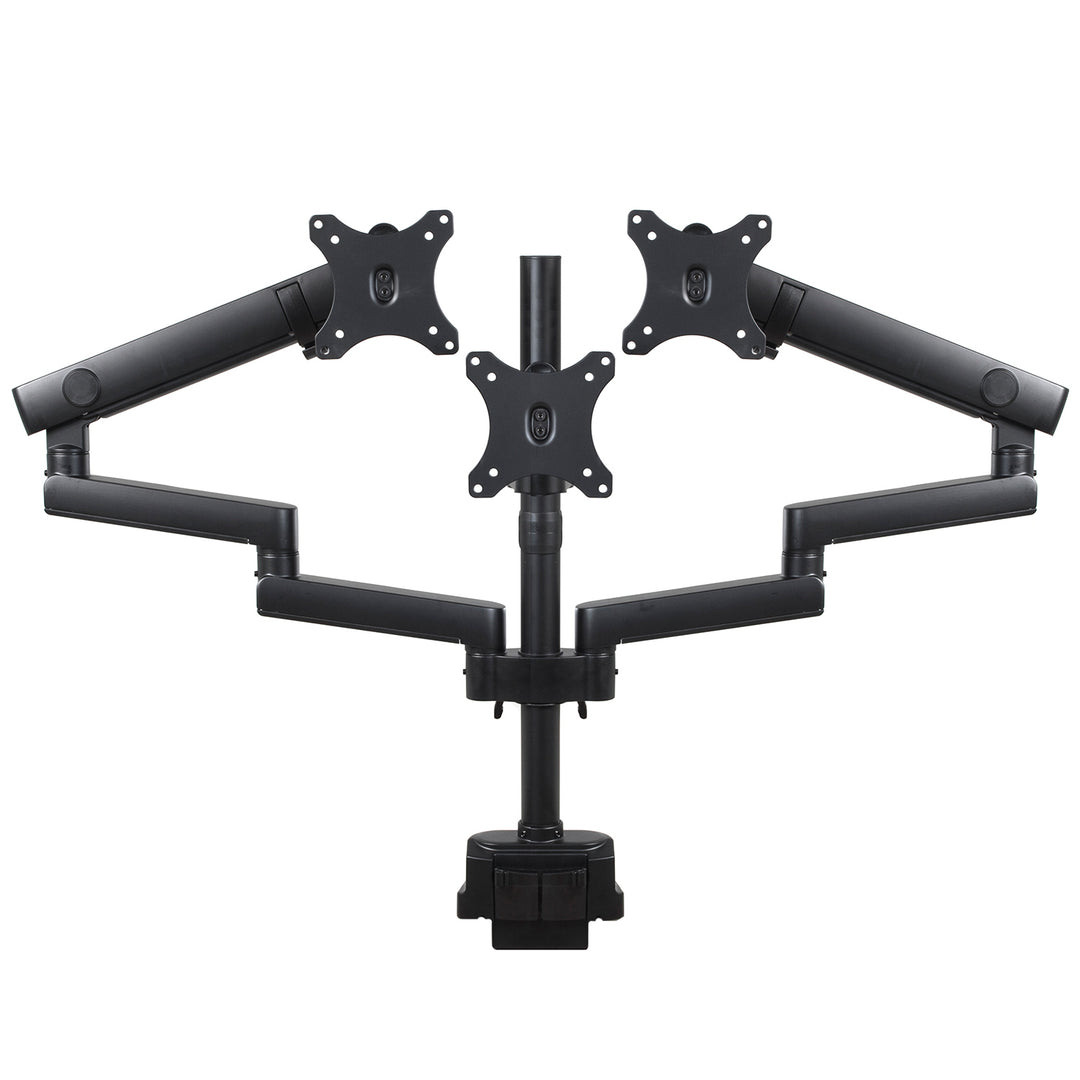 Maclean asztali tartó 3 LCD monitorhoz, VESA 75x75 és 100x100, 2x USB 3.0, 17-27", 3x7kg, MC-811