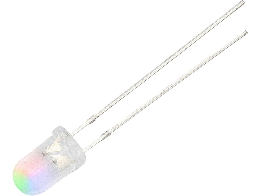 3mm-es RGB LED lassan változó 3 színben Tápegység 3V