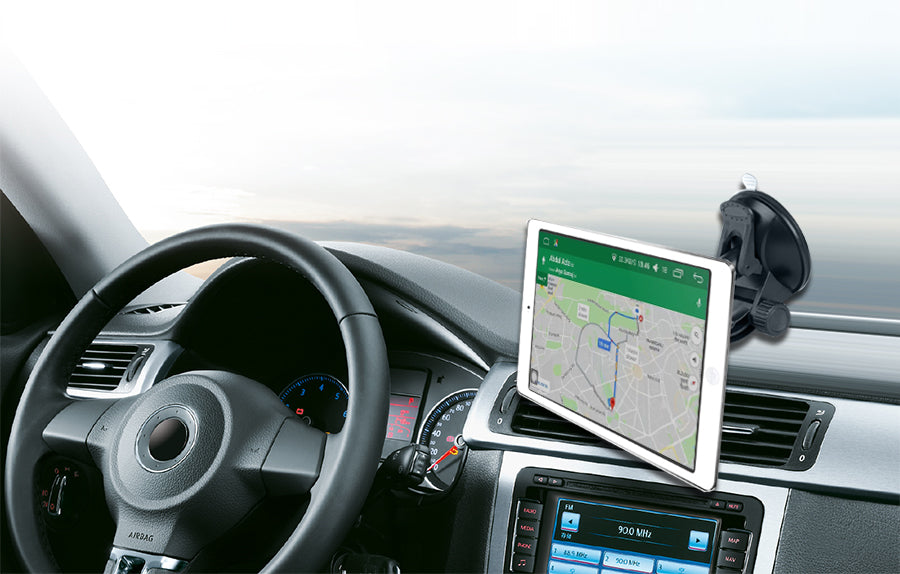 Univerzális mágneses autós tartó Tablet autós okostelefon 10 hüvelykes 360 ° -os forgatható tartó (tapadókorongos rögzítés)