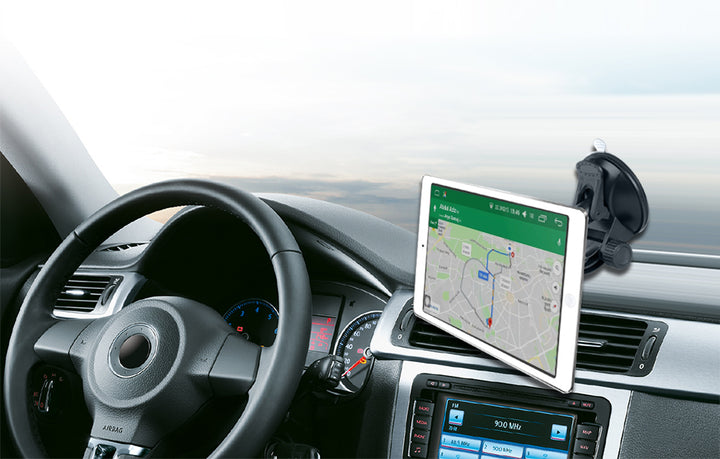 Univerzális mágneses autós tartó Tablet autós okostelefon 10 hüvelykes 360 ° -os forgatható tartó (tapadókorongos rögzítés)