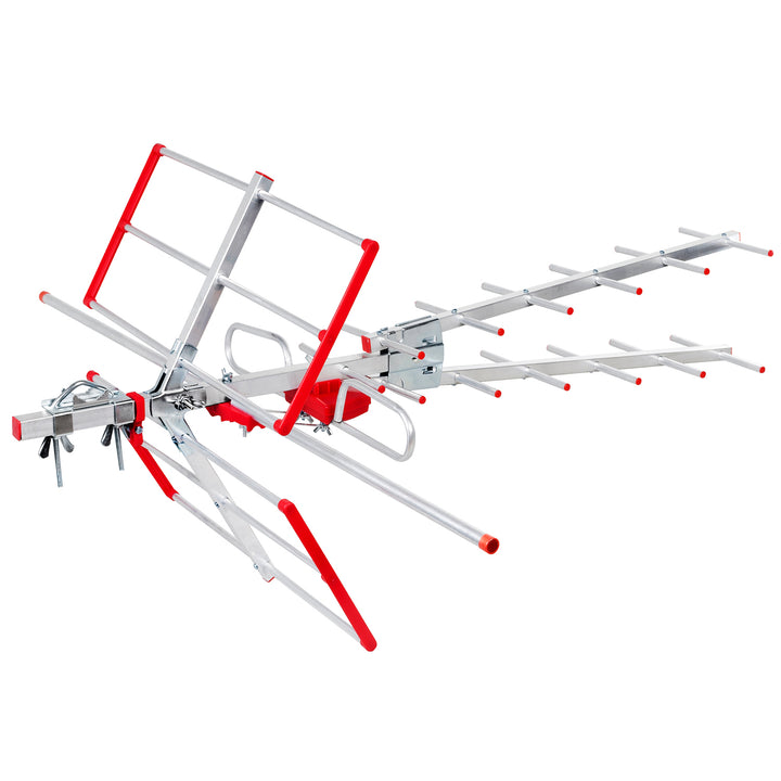 Külső TV antenna DVB-T/T2 HEVC Combo UHF VHF aktív max 100dBµV Maclean MCTV-855 Lte szűrő
