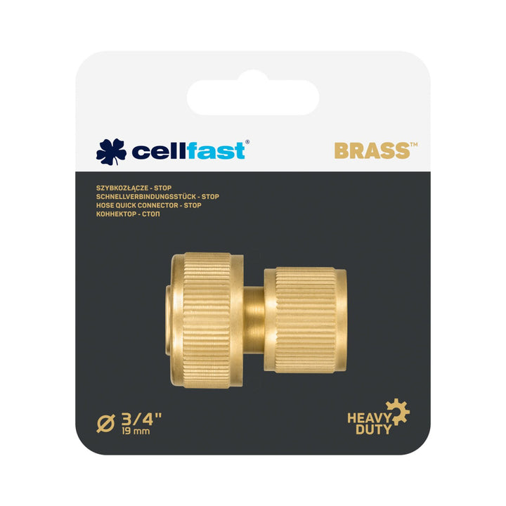 Cellfast Brass 52-825 sárgaréz 3/4"-os elzárócsatlakozó