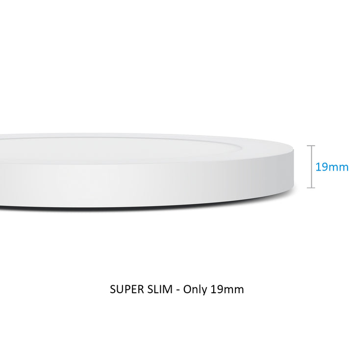 LED plafond panel 7in1 süllyesztett ultra vékony 30W 3 szín (WW, NW, CW) Led4U LD142 mikrohullámú beépített tápegység