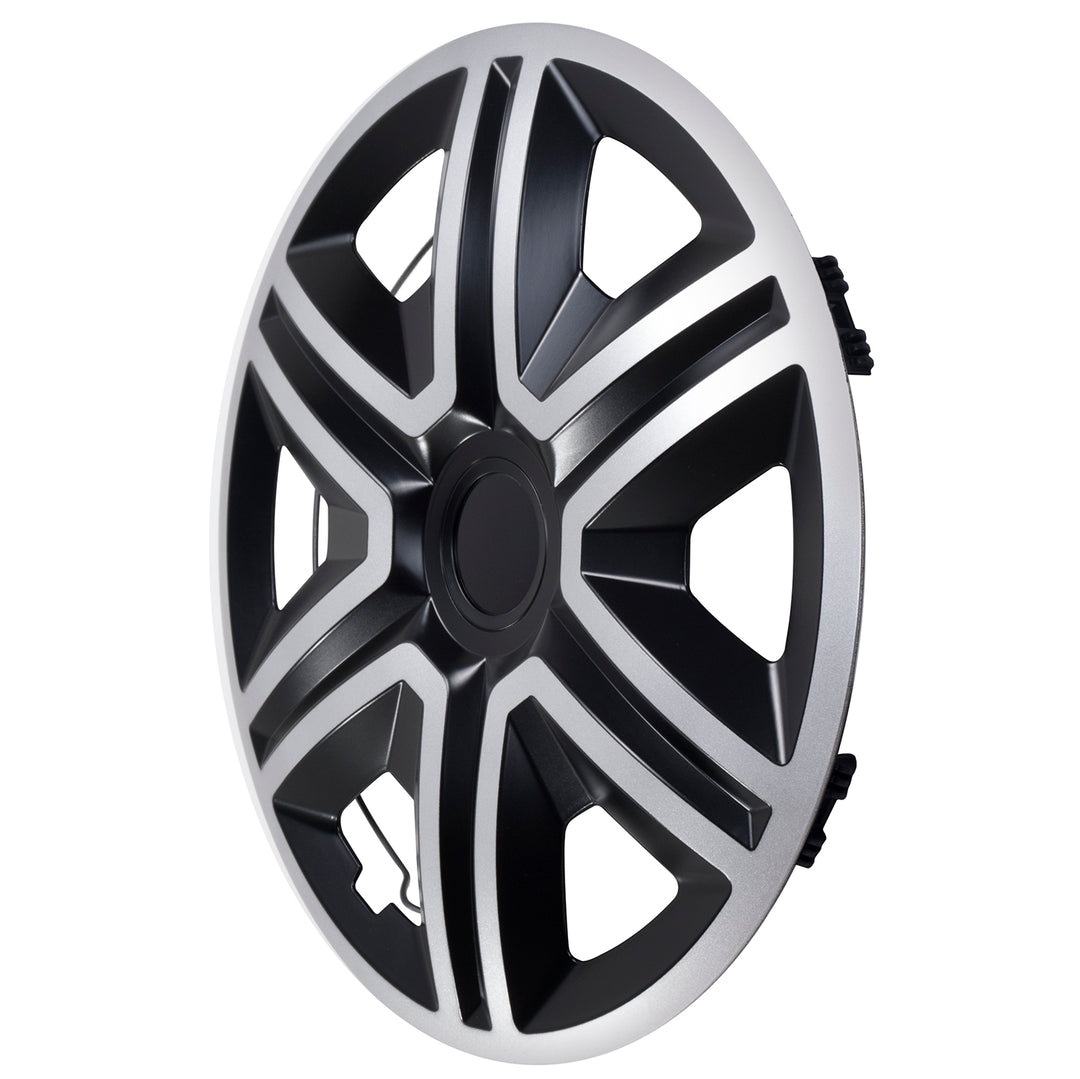 Univerzális keréktárcsák 14" NRM ACTION Doublecolor ezüst/fekete 4 db