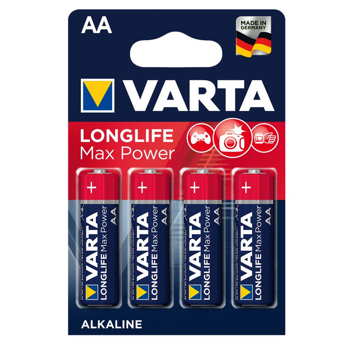 4x Varta Longlife Max Power AA alkáli elemek, kiváló minőségben