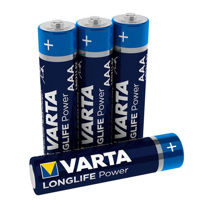 4x Varta Longlife Power AAA R3 LR3 lúgos akkumulátorok