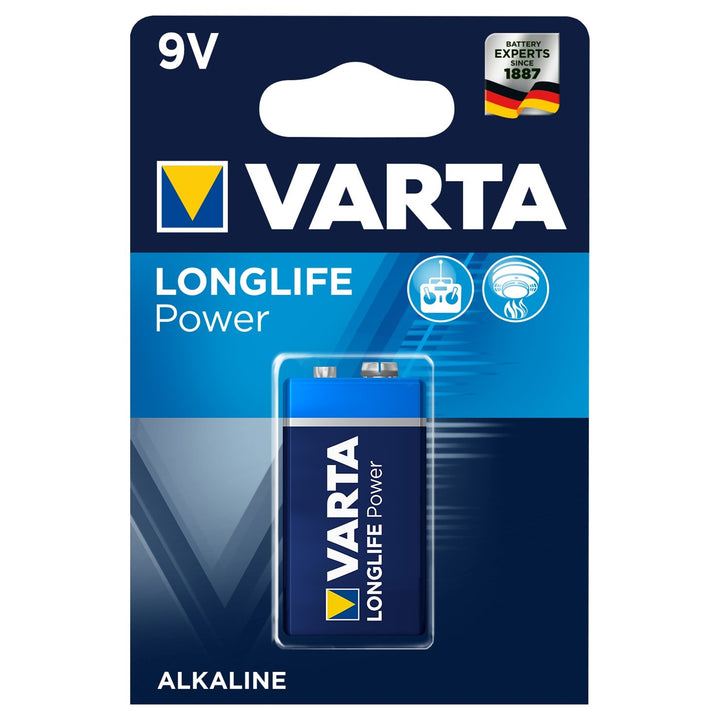 Varta Longlife Power 9V alkáli elem, kiváló minőségű