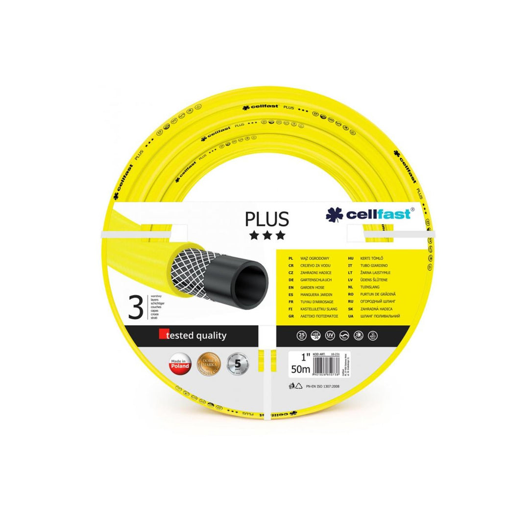 Cellfast Plus 1" kerti tömlő 50m ólom, kadmium és bárium mentes