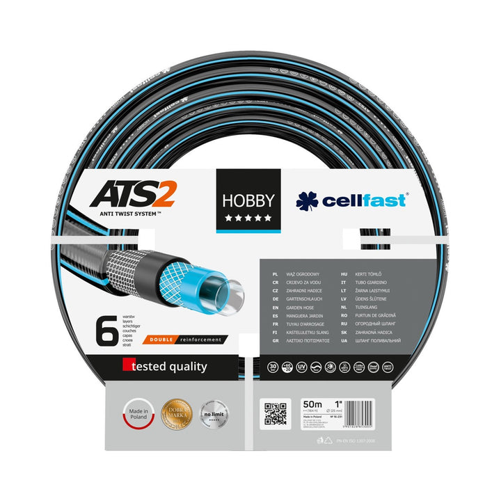Cellfast Hobby kerti tömlő ATS2 inch 1" 50m minőség