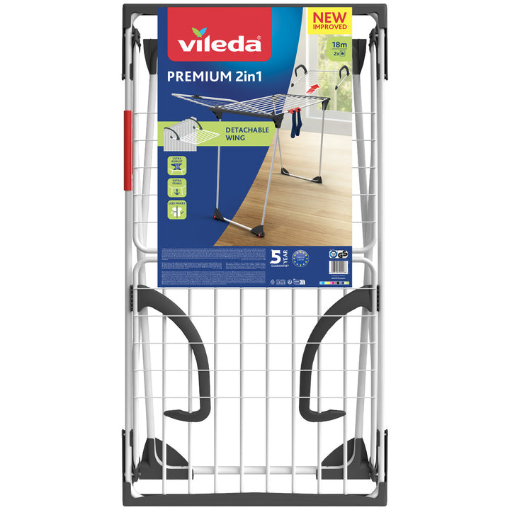 Vileda Premium 2 az 1-ben ruhaszárító szárítókosárral