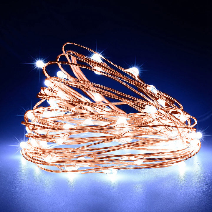 Napkollektoros kerti díszlámpa 100 LED 10m 600mAh GreenBlue GB164