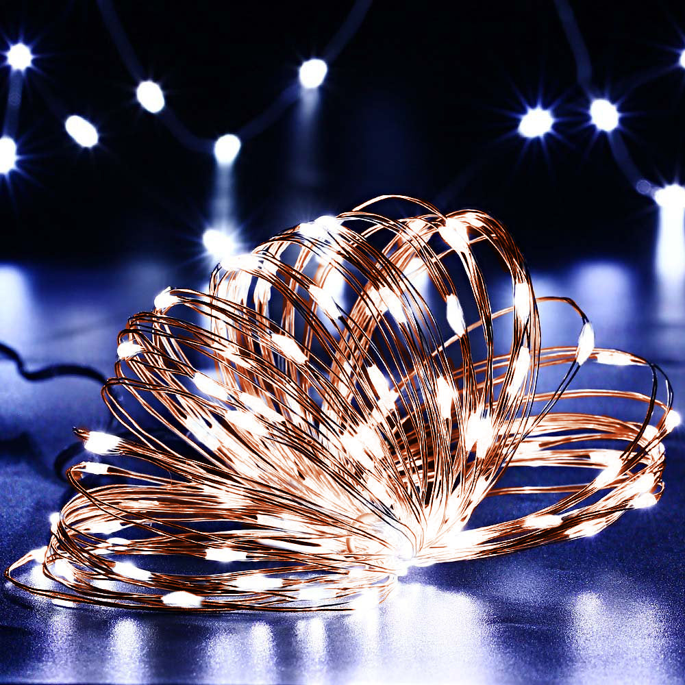 Napkollektoros kerti díszlámpa 100 LED 10m 600mAh GreenBlue GB164
