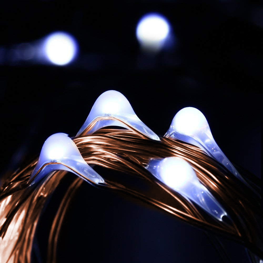 Napkollektoros kerti díszlámpa 100 LED 10m 600mAh GreenBlue GB164