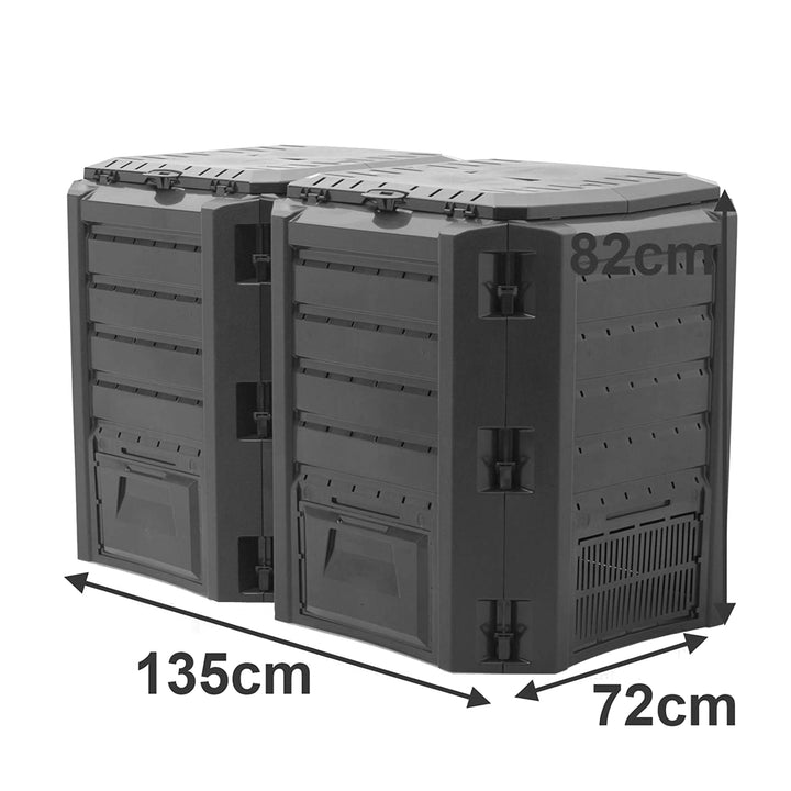 ÜZEMELTETŐ 800 liter fekete SZILÁRD TARTÓS MINŐSÉGE